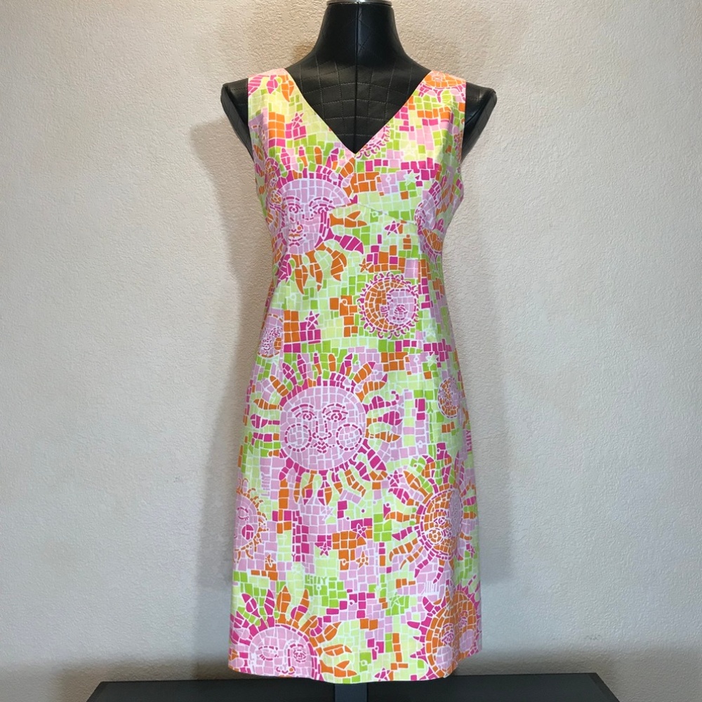 Lilly Pulitzer Mosaic Sun Cotton Shift Dress